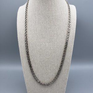 Sterling Silver .925 Necklace 24.25" L
